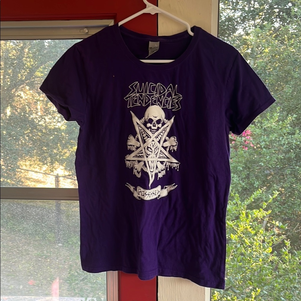 Purple women’s suicidal tendencies band T-Shirt